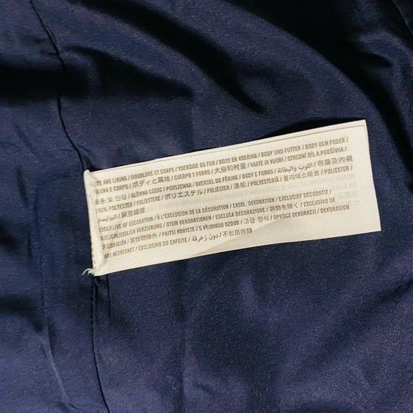 ABERCROMBIE & FITCH | Velvet Single-Breasted Navy Blazer Size 4 - Picture 9 of 10